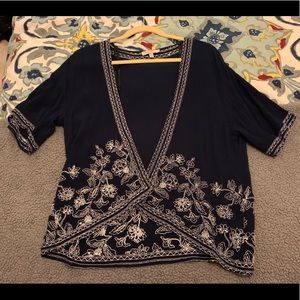 Blu Pepper Vintage Open Sweater